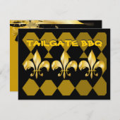 Invitation Pure or fleur de Lis (Devant / Derrière)