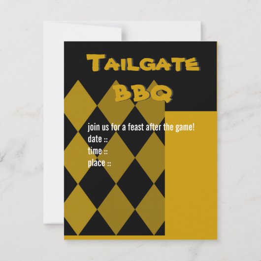 Invitation Pure or fleur de Lis (Dos)