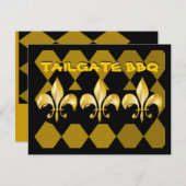 Invitation Pure or fleur de Lis (Devant / Derrière)