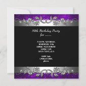 Invitation Purple 50 & Fabuleux fête du 50e anniversaire (Dos)