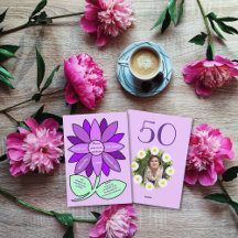 Purple 50e anniversaire Simple violet tournesol