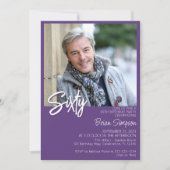 Invitation Purple 60e anniversaire Photo (Devant)