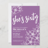 Invitation Purple 60ème anniversaire (Devant)