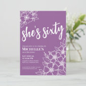 Invitation Purple 60ème anniversaire (Debout devant)