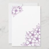 Invitation Purple 60ème anniversaire (Dos)