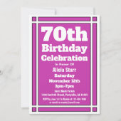 Invitation Purple 70e anniversaire (Devant)