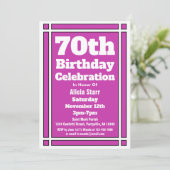 Invitation Purple 70e anniversaire (Debout devant)