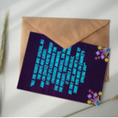 Invitation Purple and Blue Neon Glowing Birthday Party