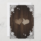 Invitation Purple and Blue Rustic Floral Wedding (Dos)