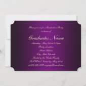 Invitation Purple and Gold 2025 Graduation Party (Dos)