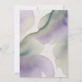 Invitation Purple and Sage Green Roses Painted Wedding (Dos)