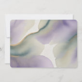 Invitation Purple and Sage Green Roses Rehearsal Dinner (Dos)