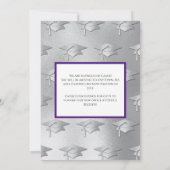 Invitation Purple and Silver Graduation (Dos)
