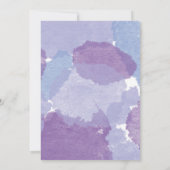Invitation Purple Aquarelle Cristal douche nuptiale 3963 (Dos)