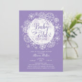 Invitation Purple Baby C'est froid à l'extérieur de l'invitat (Debout devant)