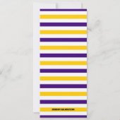 Invitation Purple|Billet de la fête sportive Jaune (Dos)