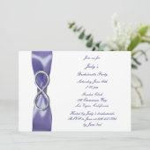 Invitation Purple Blue Silver Infinie Bachelorette Party (Debout devant)