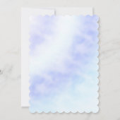 Invitation Purple Blue Tie teinture douche nuptiale Invitatio (Dos)