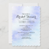 Invitation Purple Blue Tie teinture douche nuptiale Invitatio (Devant)