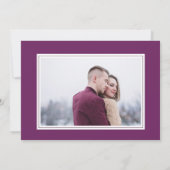 Invitation Purple Boho Aquarelle Fleurs Enregistrer La Date (Dos)