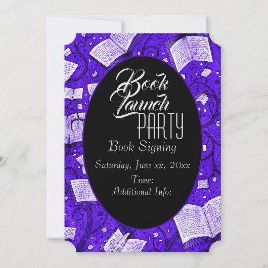 Invitation Purple Book Launch Party (Devant)