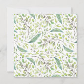 Invitation Purple Botanical 100e fête d'anniversaire (Dos)