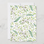 Invitation Purple Botanical 100e fête d'anniversaire (Dos)