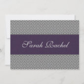Invitation Purple Chevron (Dos)