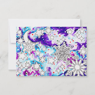 Invitation Purple Christmas