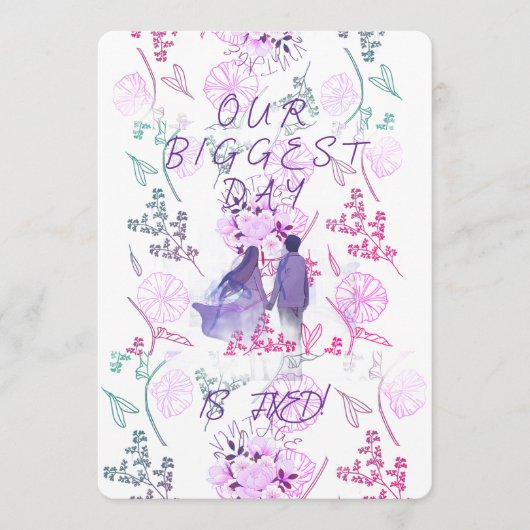 Invitation Purple date (Devant)