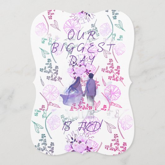 Invitation Purple date (Devant)