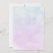 Invitation Purple dégradé sous le baby shower marin (Dos)