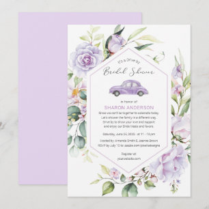 Invitation Purple Drive Par Fête des mariées Floral Drive À T