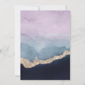 Invitation Purple Dusty Blue Agate Gold (Dos)