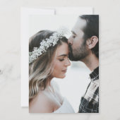 Invitation Purple Elegant Modern Script Photo Wedding (Dos)