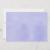 Invitation Purple Elephant doux petit baby shower d'arachide (Dos)