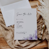 Invitation Purple Enregistrer le Modèle de date