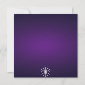 Invitation Purple et blanc Flamme de neige douce 16 Invitatio (Dos)