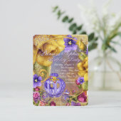 Invitation Purple Fairytale Princess Anniversaire (Debout devant)