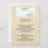 Invitation Purple Filigree et Thorn Rose Goth Mariage (Dos)