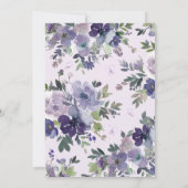 Invitation Purple Floral Butterfly Gold Sweet 16 (Dos)