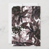 Invitation Purple Floral Gothique Boho Pagan Handfasting (Dos)