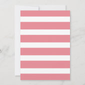 Invitation Purple Floral Rose Stripe Surprise 21e anniversair (Dos)