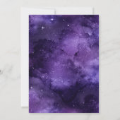 Invitation Purple Galaxy jeu vidéo Gamer Anniversaire de enfa (Dos)