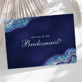 Invitation Purple Géode Turquoise Agate Serez-Vous Ma Femme D