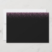 Invitation Purple Glitter "Hello 60" Photo Birthday  (Dos)