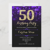 Invitation Purple Gold 50e anniversaire (Devant)