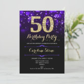 Invitation Purple Gold 50e anniversaire (Debout devant)