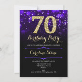 Invitation Purple Gold 70e anniversaire (Devant)