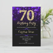 Invitation Purple Gold 70e anniversaire (Debout devant)